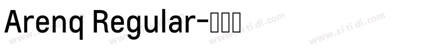 Arenq Regular字体转换